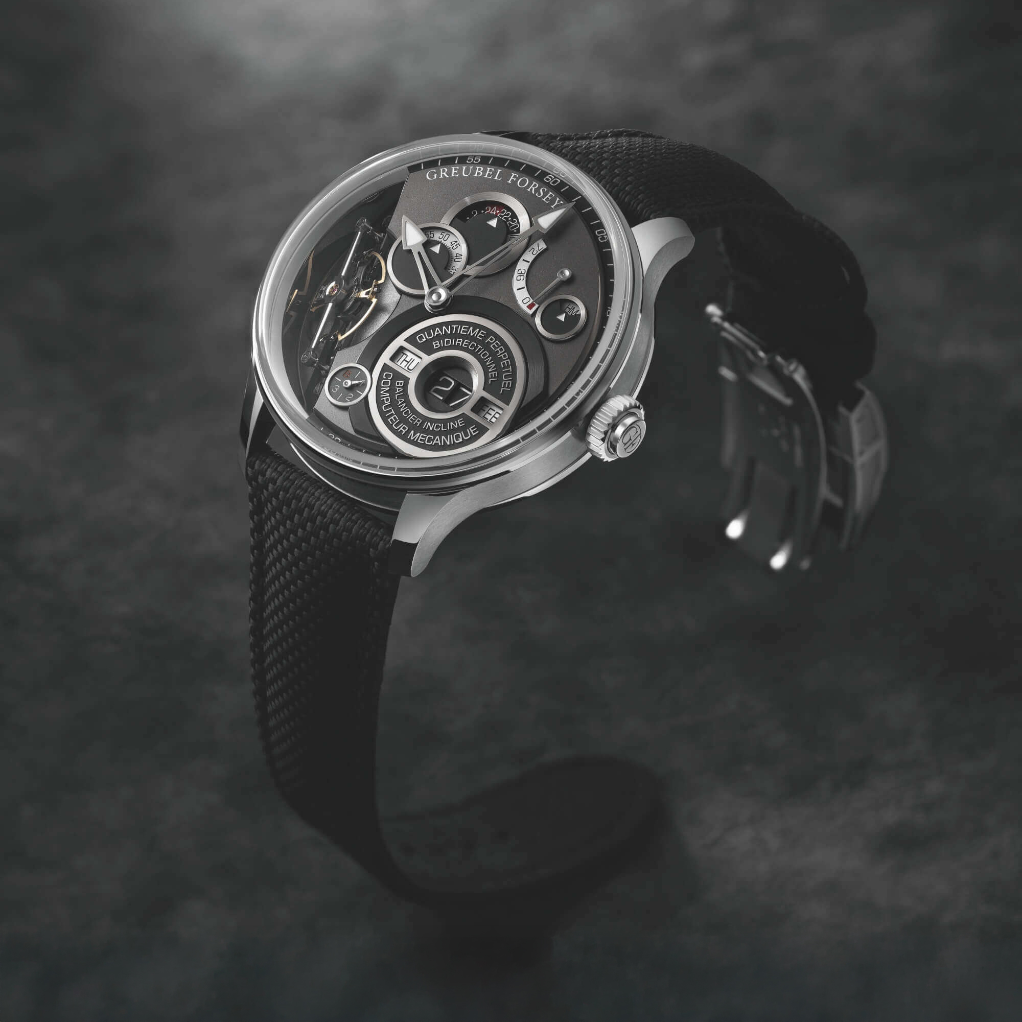 Greubel Forsey QP Balancier watch from different angles