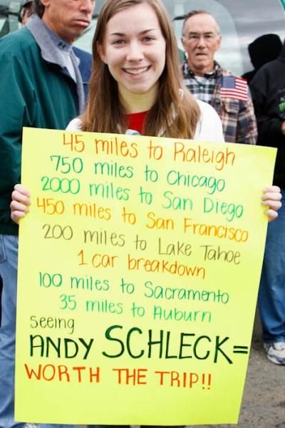She's proudly dedicated to Andy.