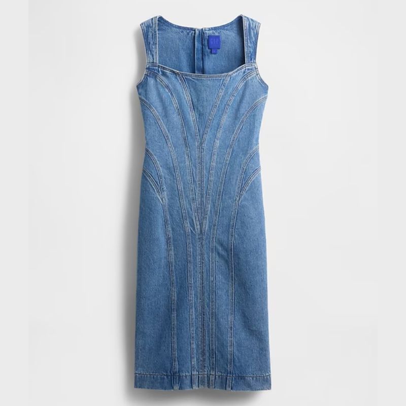 denim midi dress from GAP