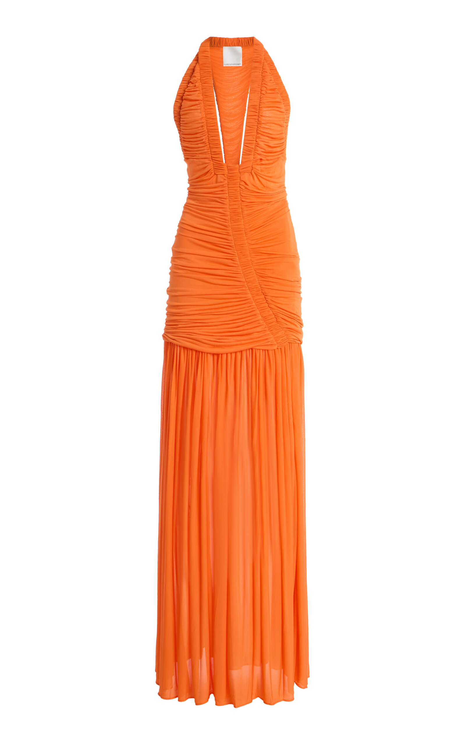 Exclusive Orion Ruched Jersey Gown