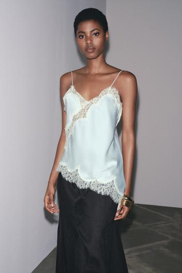 Zw Collection Lace Camisole Top