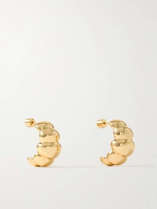 Angelina Gold-Plated Hoop Earrings