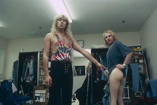 Joe Elliott and Phil Collen backstage