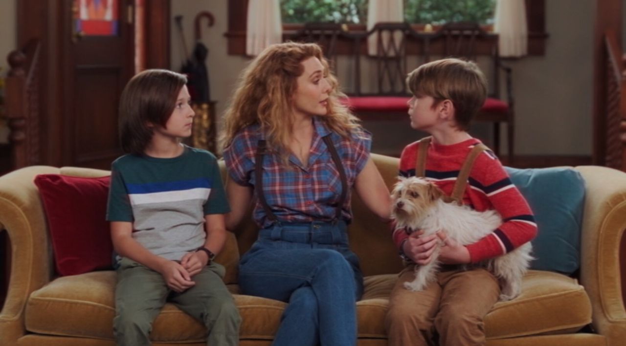 Wanda and the twins in WandaVision