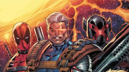 Deadpool, Cable, and Major X by Rob Liefeld