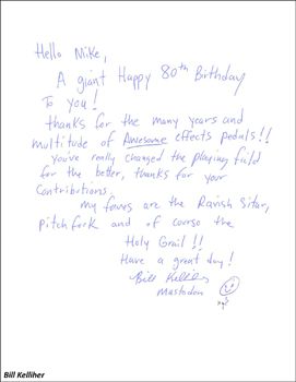 Mike Matthews birthday letter
