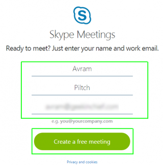 Skype meetings
