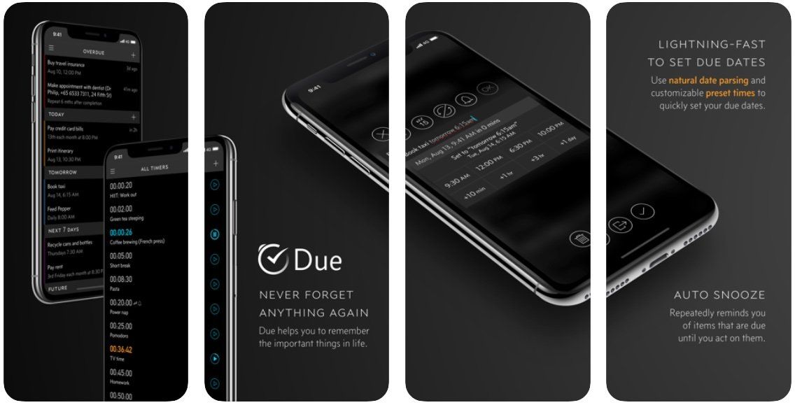 Due App With Widgets Screens