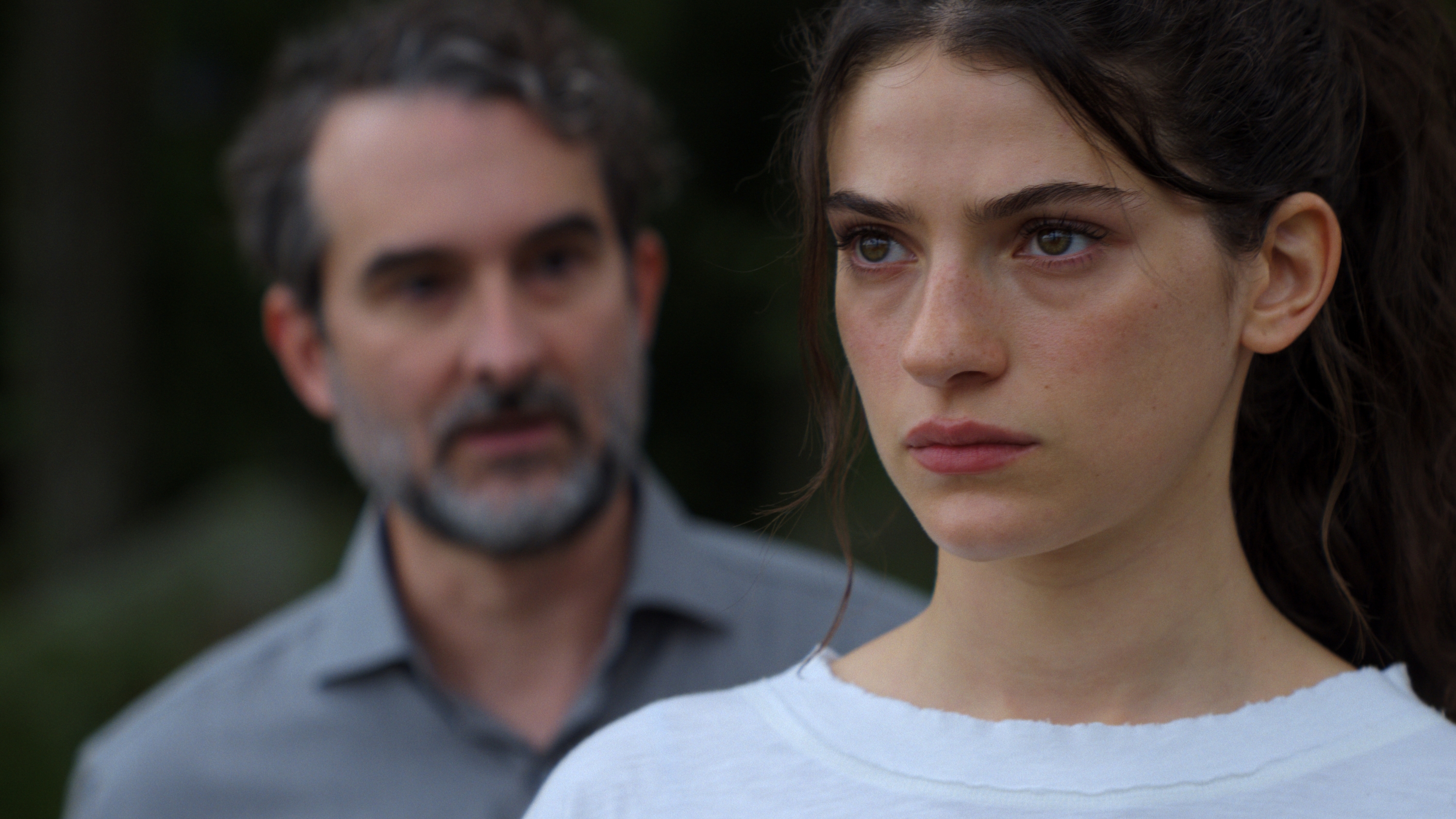 Jay Duplass as Steven and Ella Rubin as Annie in Prime Video's 'Sterling Point.'