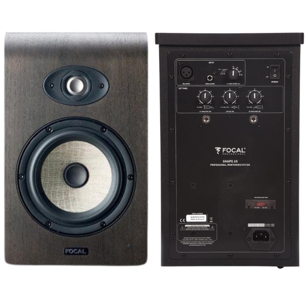 A pair of Focal Shape 65 studio monitors