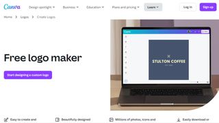 Website screenshot for Canva Logo Maker