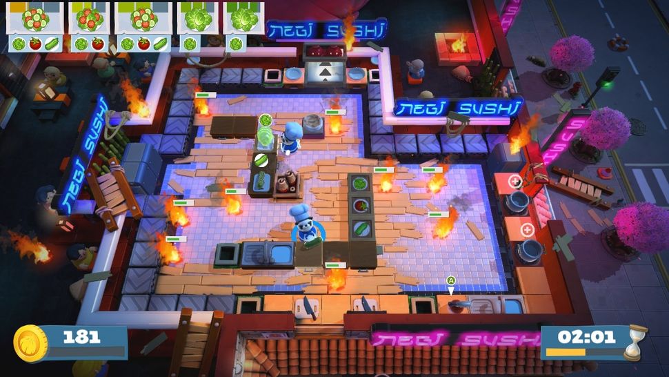 can you play overcooked with 2 players on pc