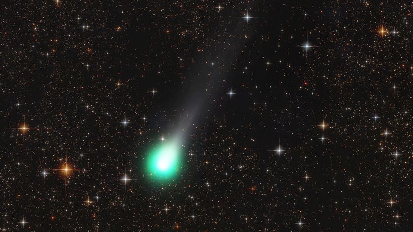 Comet C/2025 A6 (Lemmon), as seen from Málaga, Spain, on Oct. 1, 2025. 