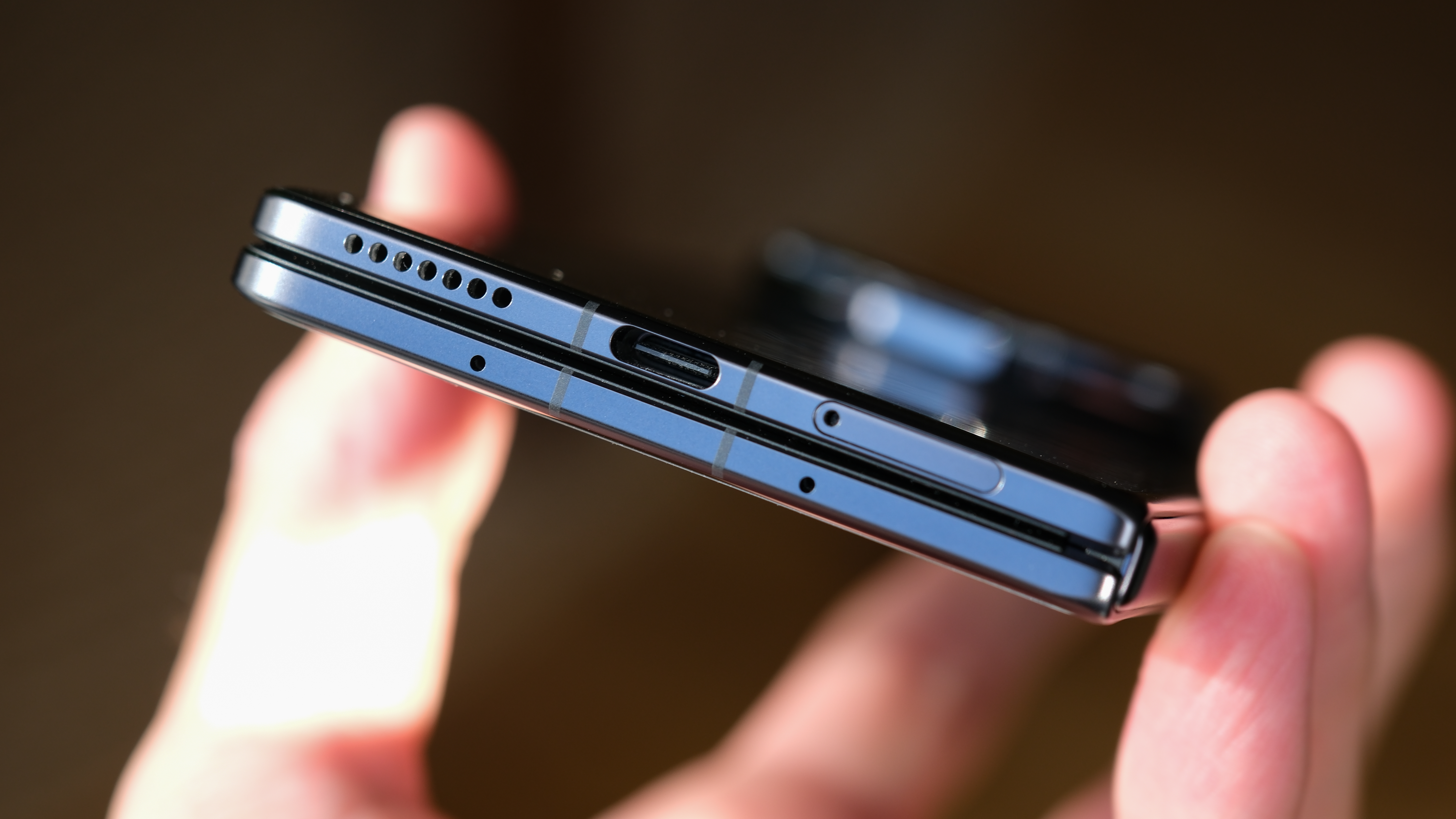 Honor Magic V5 folding phone USB-C port