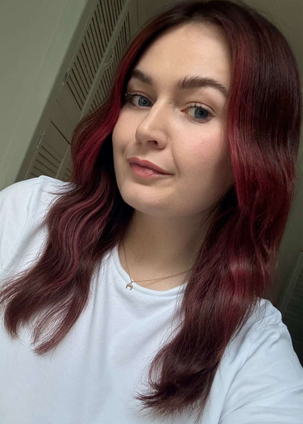 Lucy after using the ghd Wave