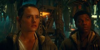 Rey and Finn in Star Wars; The Rise of Skywalker