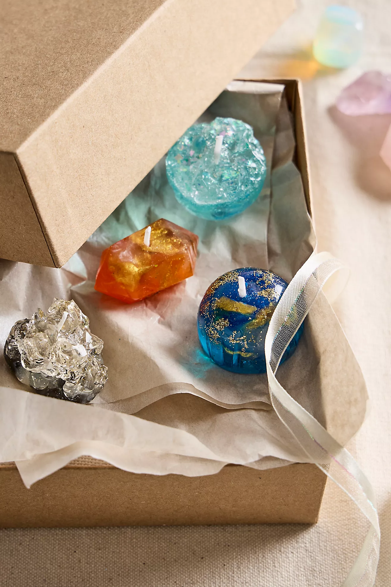 Mini Crystal Candle Set