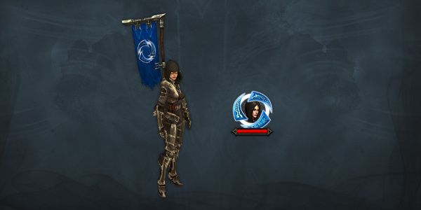 Heroes of the Storm pennant and portrait frame for Diablo 3