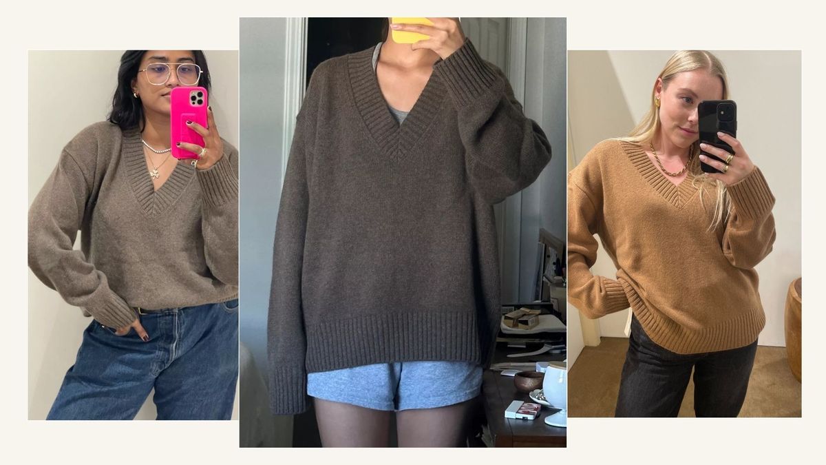 My Chicest Colleague Keeps Wearing This Perfect Cashmere Jumper to the Office—Now It’s Back in Stock