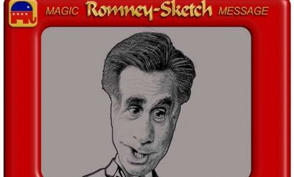 Mitt Romney Etch-a-Sketch