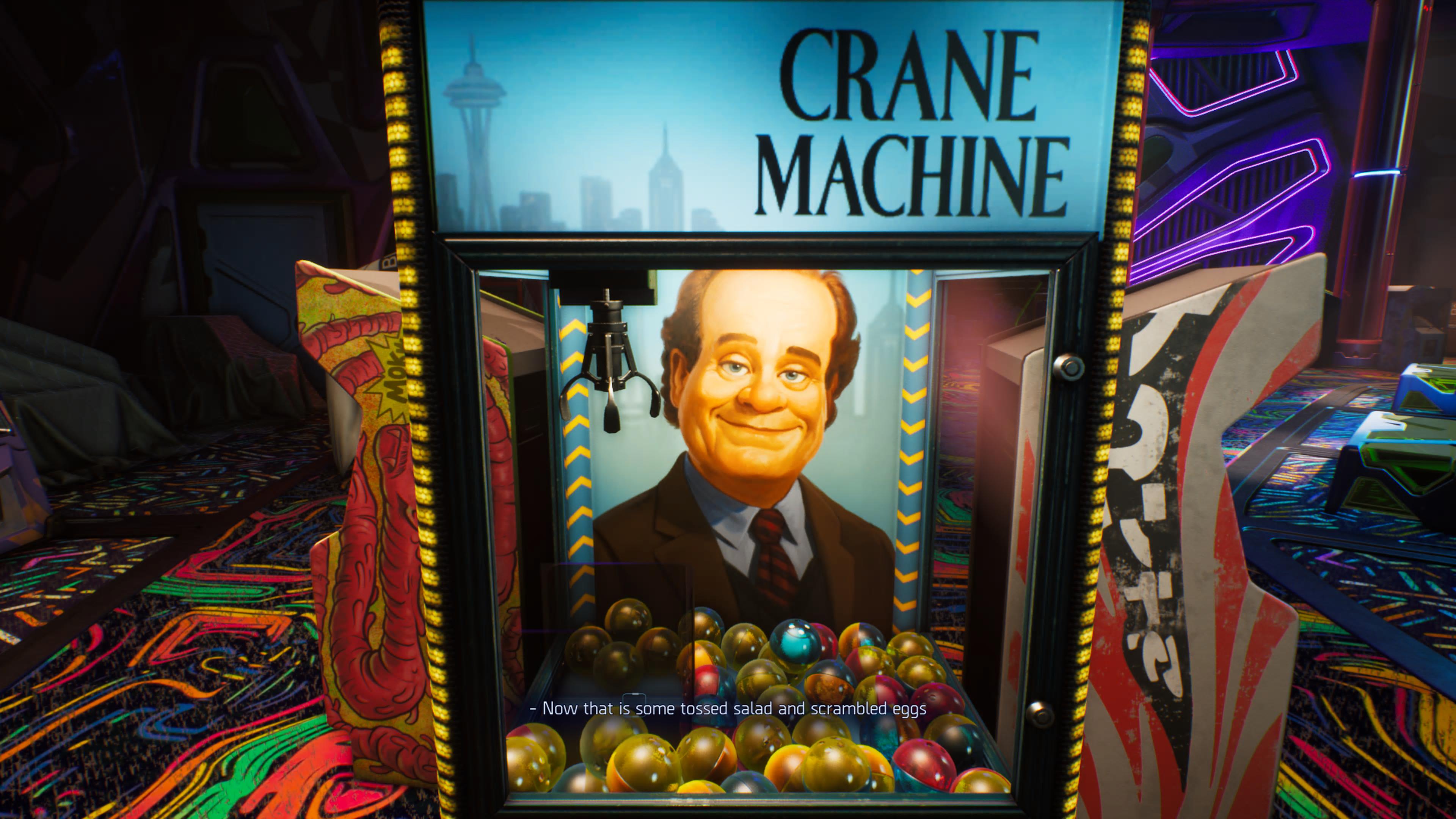 An in-game screenshot from first-person shooter High on Life 2