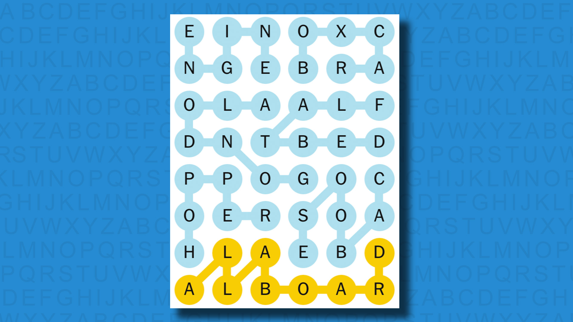 NYT Strands answers for game 430 on a blue background
