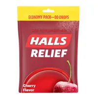 Halls Relief Cherry cough drops (80 drops) | $3.48 at Walmart