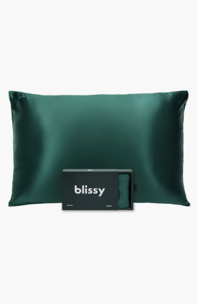 on sale silk pillowcase in green