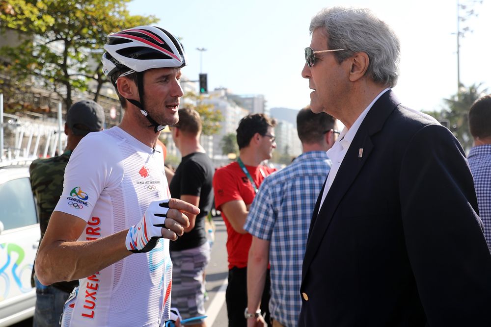 Frank Schleck meets John Kerry in Rio