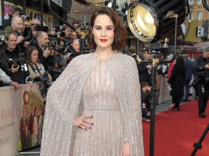 Michelle Dockery on the red carpet at the Downton Abbey: A New Era world premiere