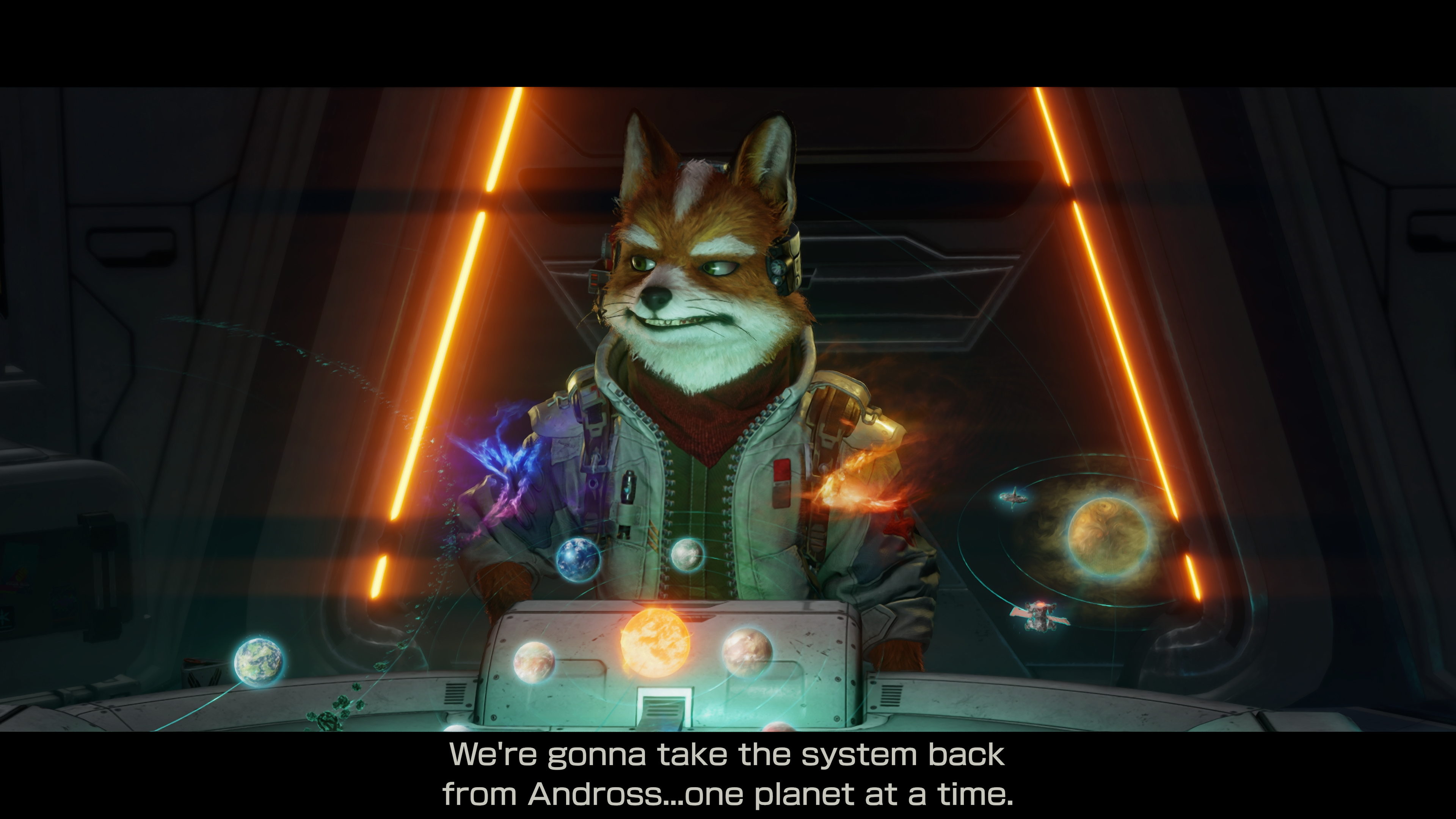 A screenshot of the upcoming Nintendo Switch 2 Star Fox game.