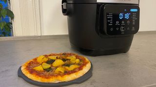 Pizza reheated in the Tefal Multicook Actify Air Fryer