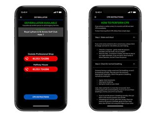 Motocaddy gps app defibrillator web