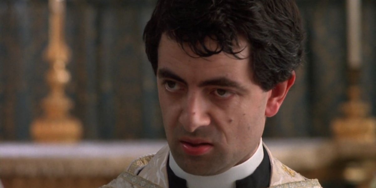 Rowan Atkinson in Four Weddings and a Funeral