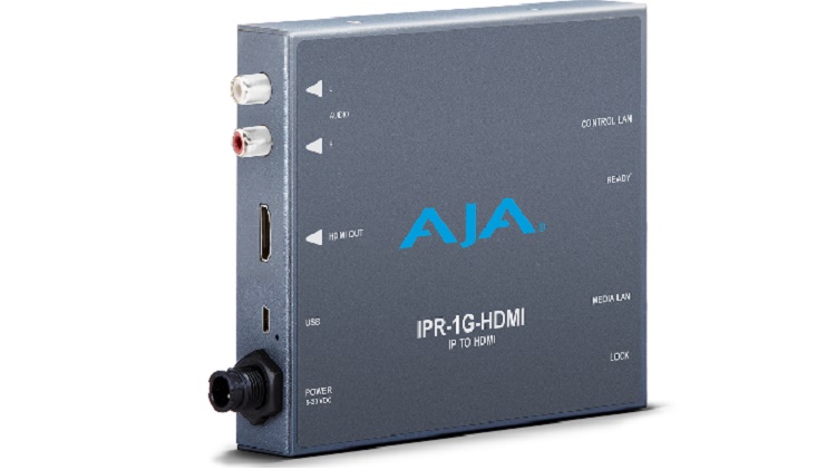 AJA Ships Video Over IP to HDMI Bridge