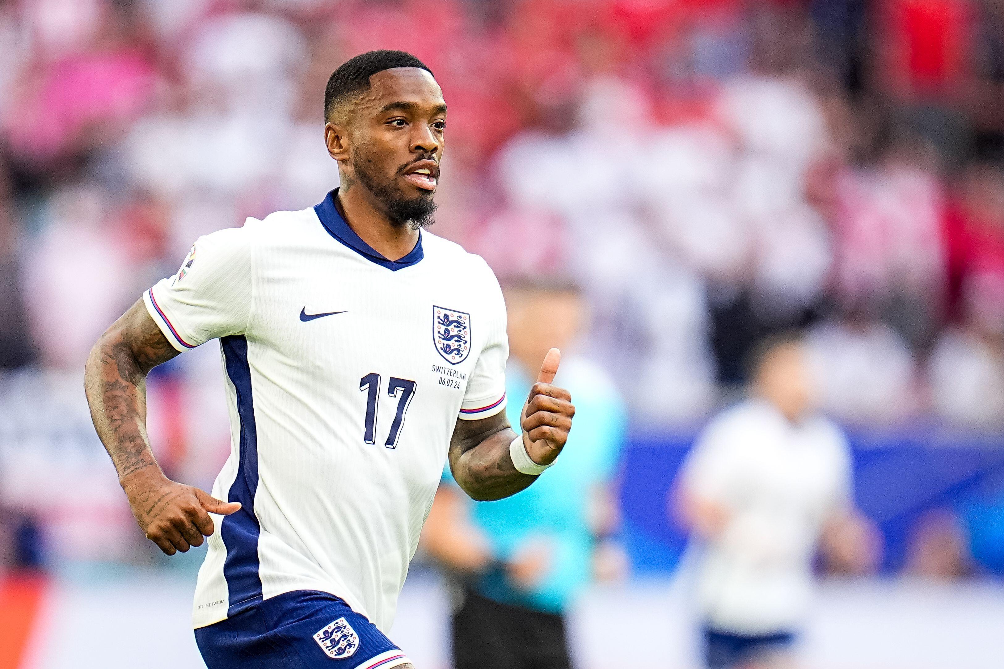 Ivan Toney of England in action during the Euro 2024 quarter-final match against Switzerland