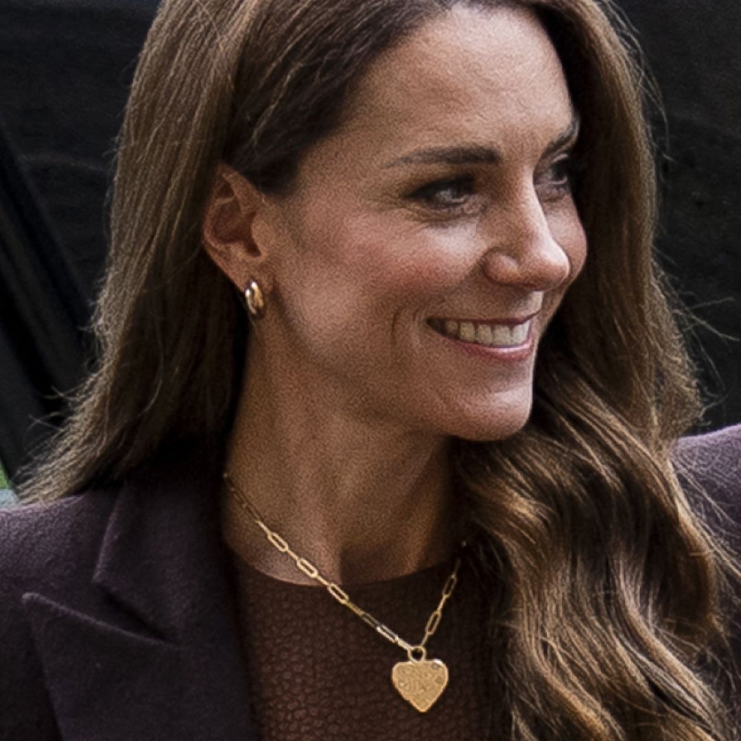 Princess Kate wears a statement heart necklace 