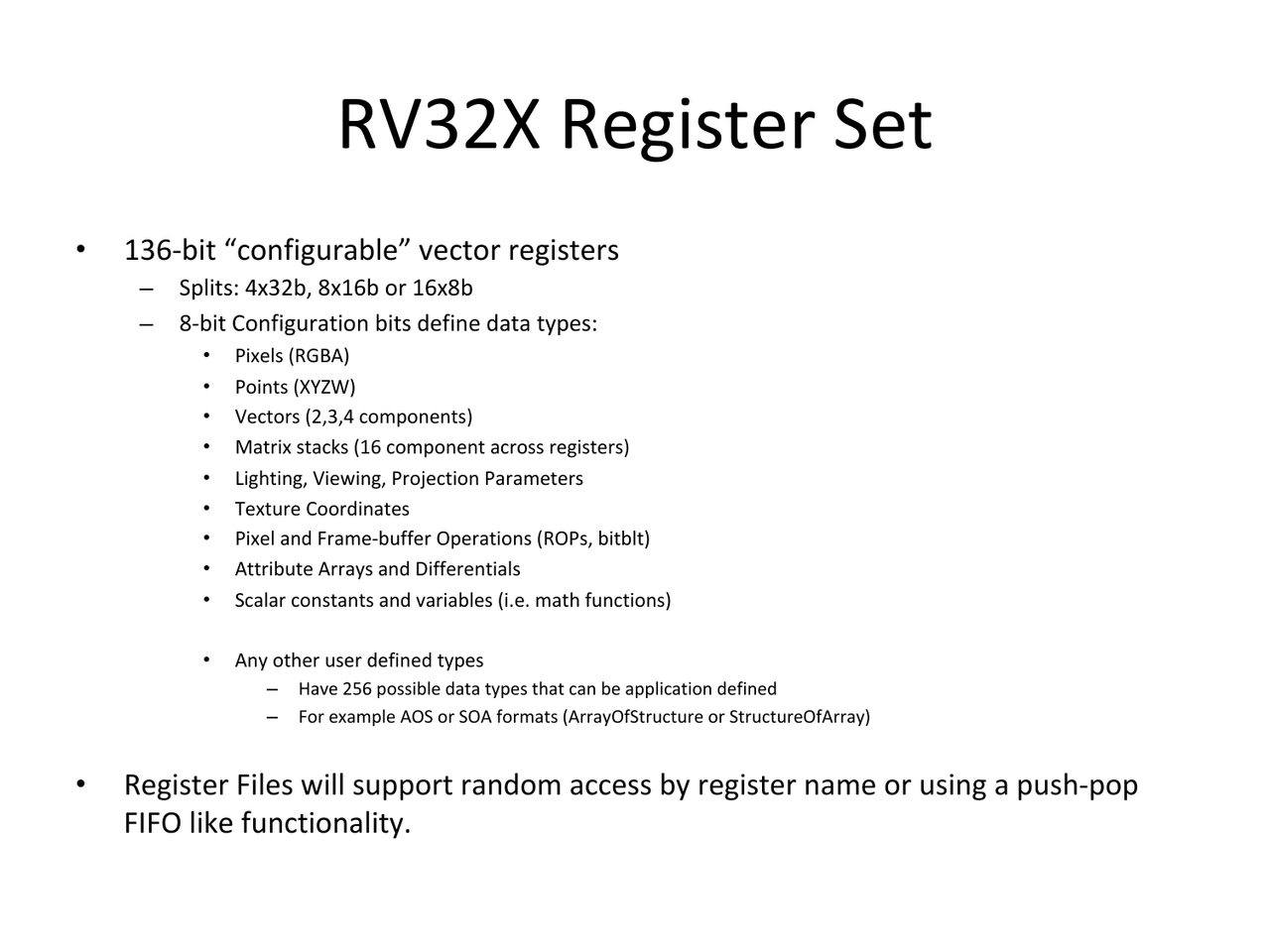 RV64X