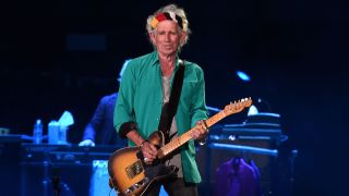 Keith Richards on stage