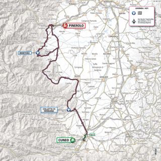 2019 Giro d'Italia: Stage 12 Map