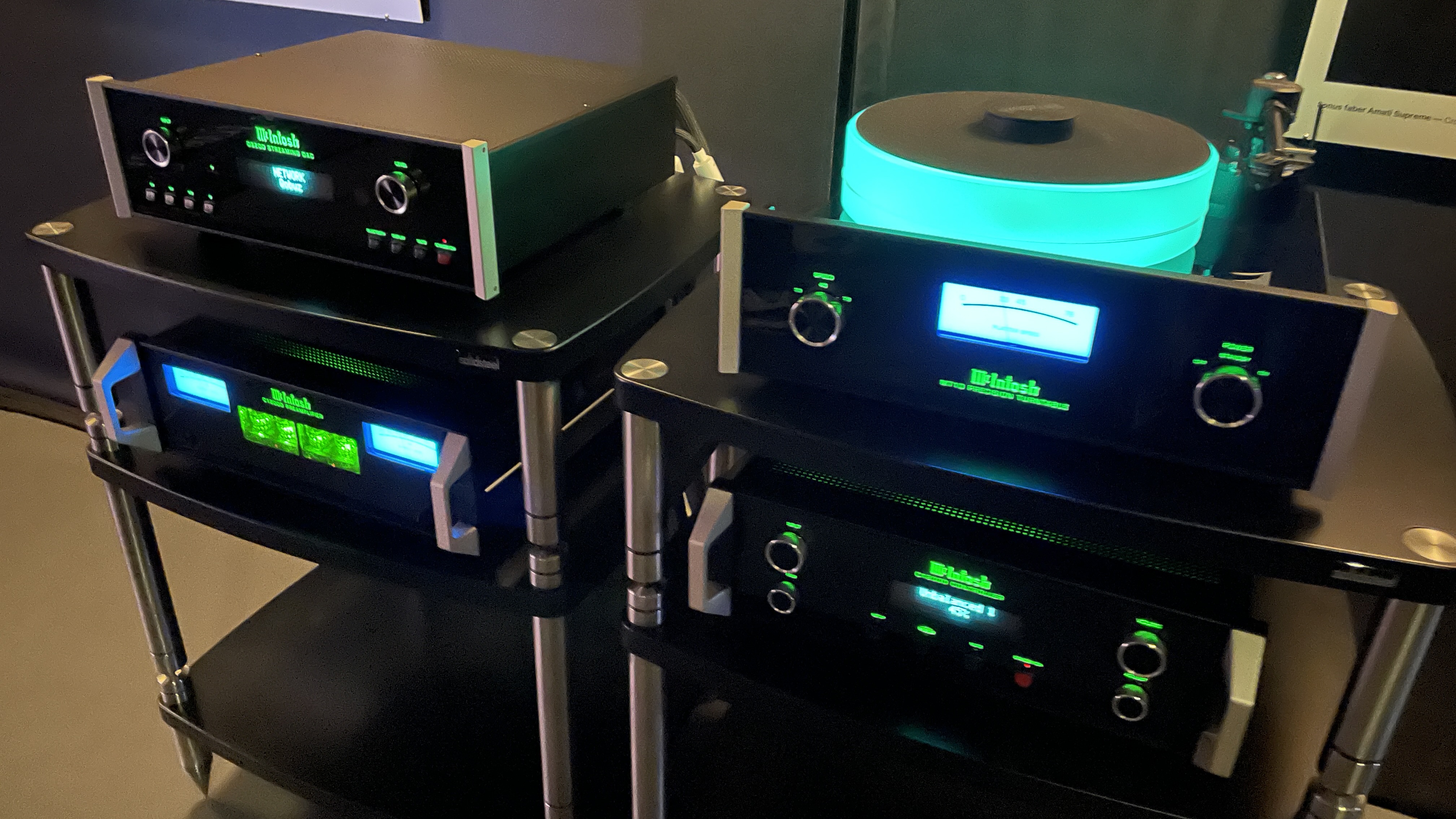 Snapshot of the Paris Audio show, showing new hi-fi equipment at the Palais des Congres, Paris, from October 25 - 27