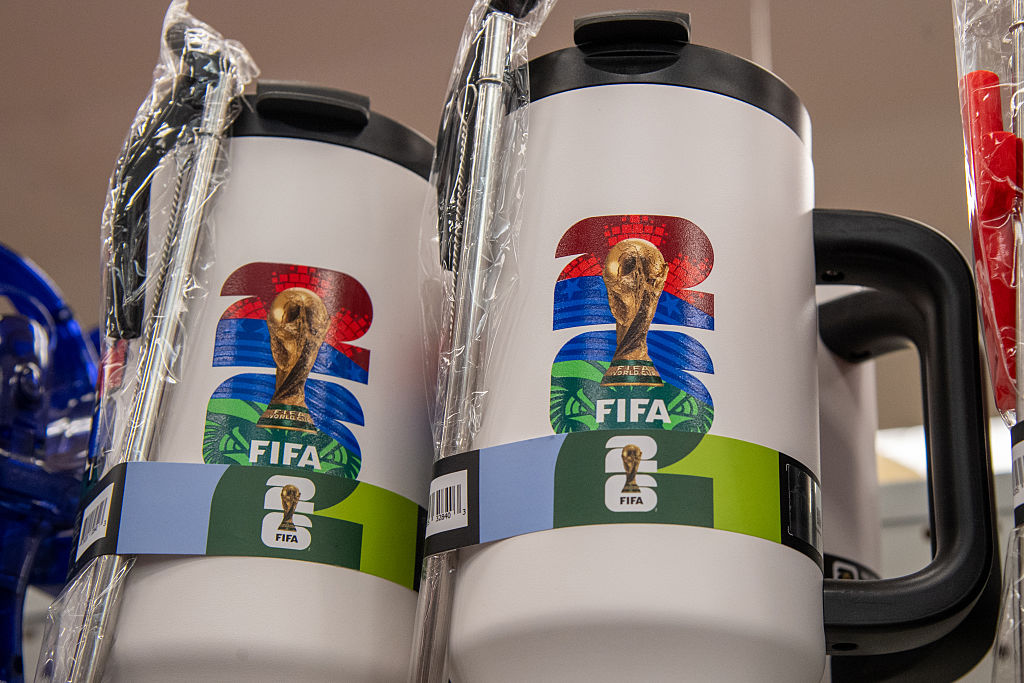 Official World Cup 2026 branded travel mugs
