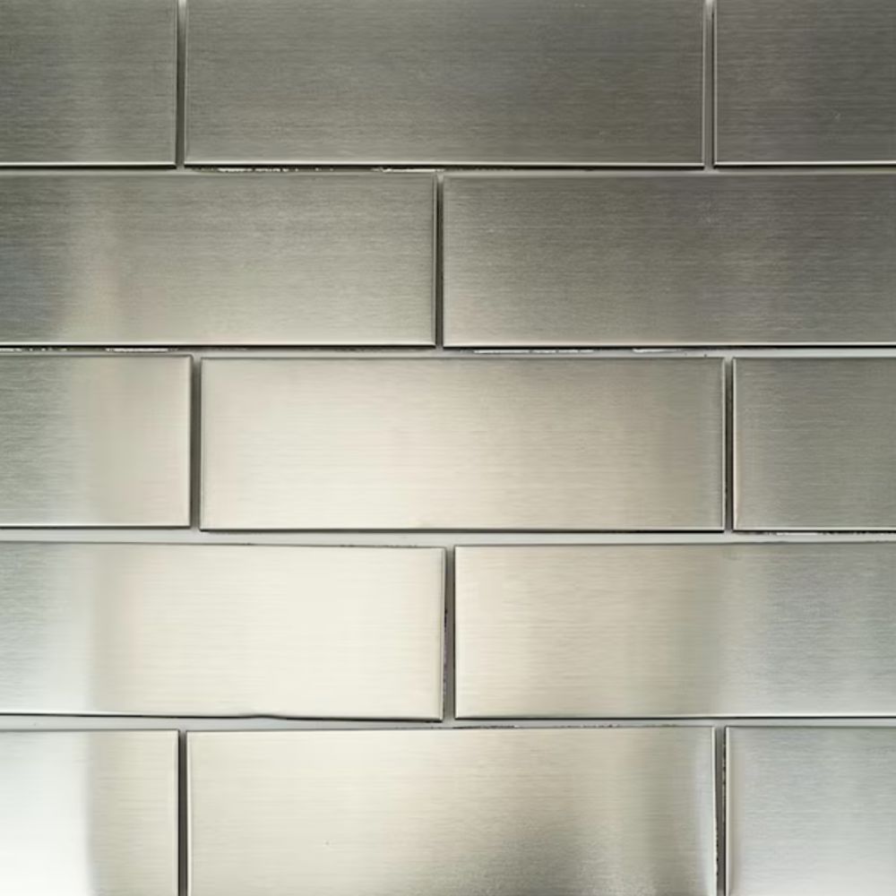 Stainless steel subway tiles
