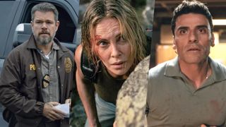 Matt Damon in 'The Rip,' Charlize Theron in 'Apex' and Oscar Isacc in 'Beef' season 2 on Netflix