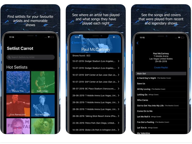 Create Apple Music playlists based on your favorite band's concert ...