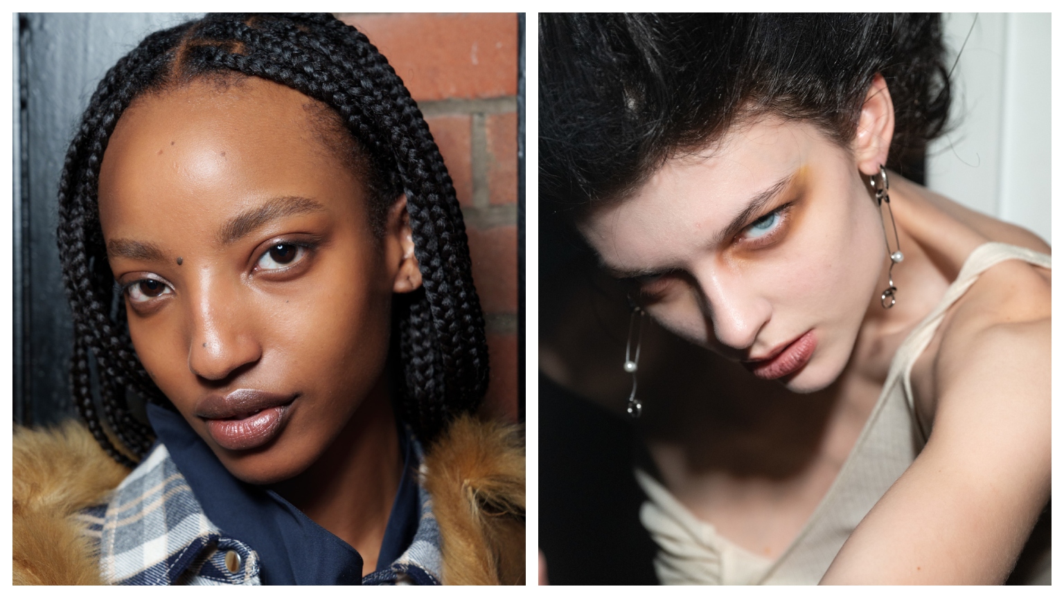 two women with dark circles and tired girl makeup