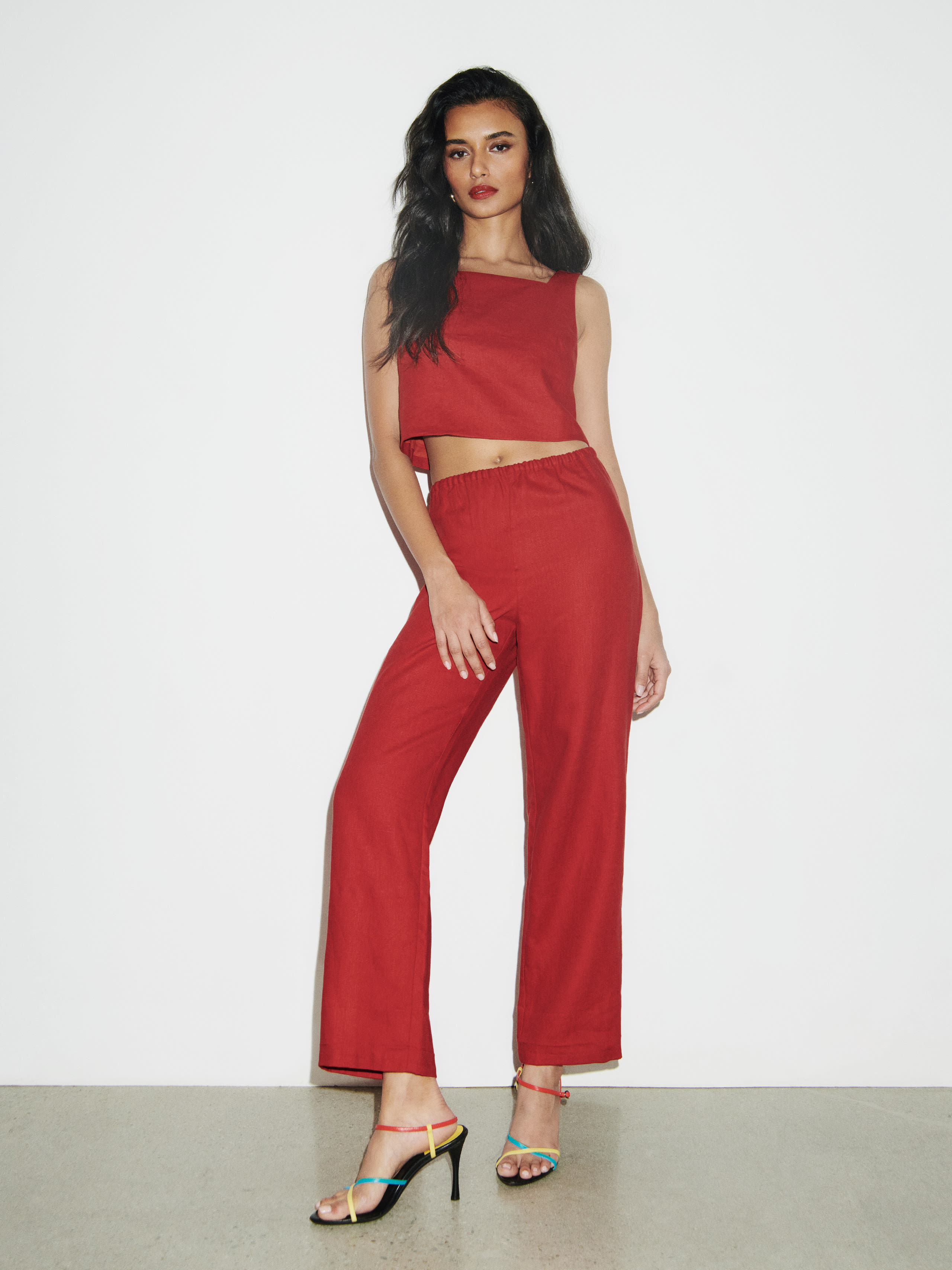 Remi Cropped Linen Pant