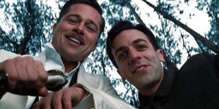 Brad Pitt and B.J. Novak fill the final frame of Inglourious Basterds
