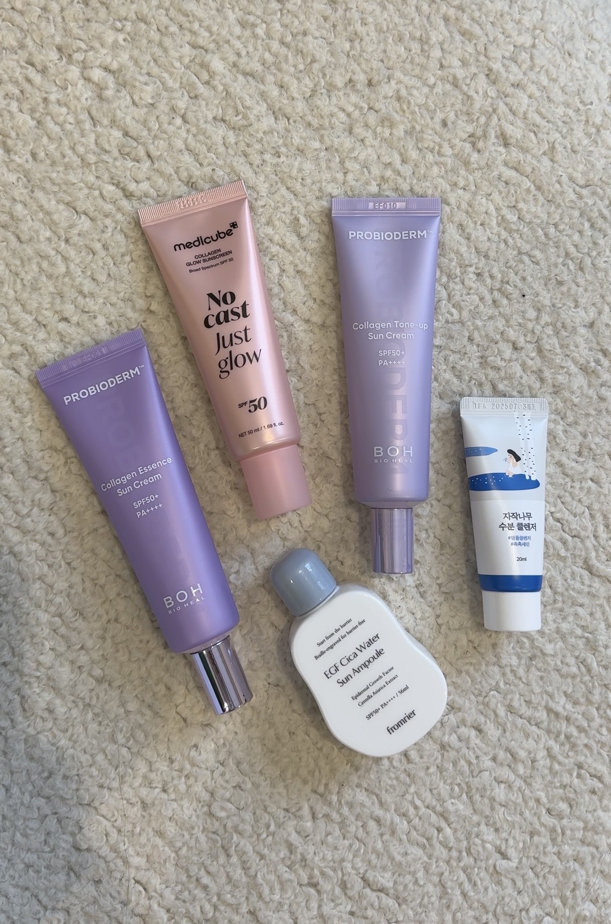 Jamie Schneider testing Korean sunscreens