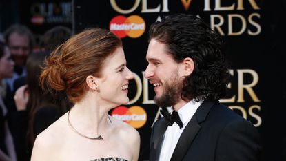 london, england april 03 rose leslie and kit harington attend the olivier awards with mastercard at the royal opera house on april 3, 2016 in london, england photo by luca teuchmannluca teuchmann wireimage